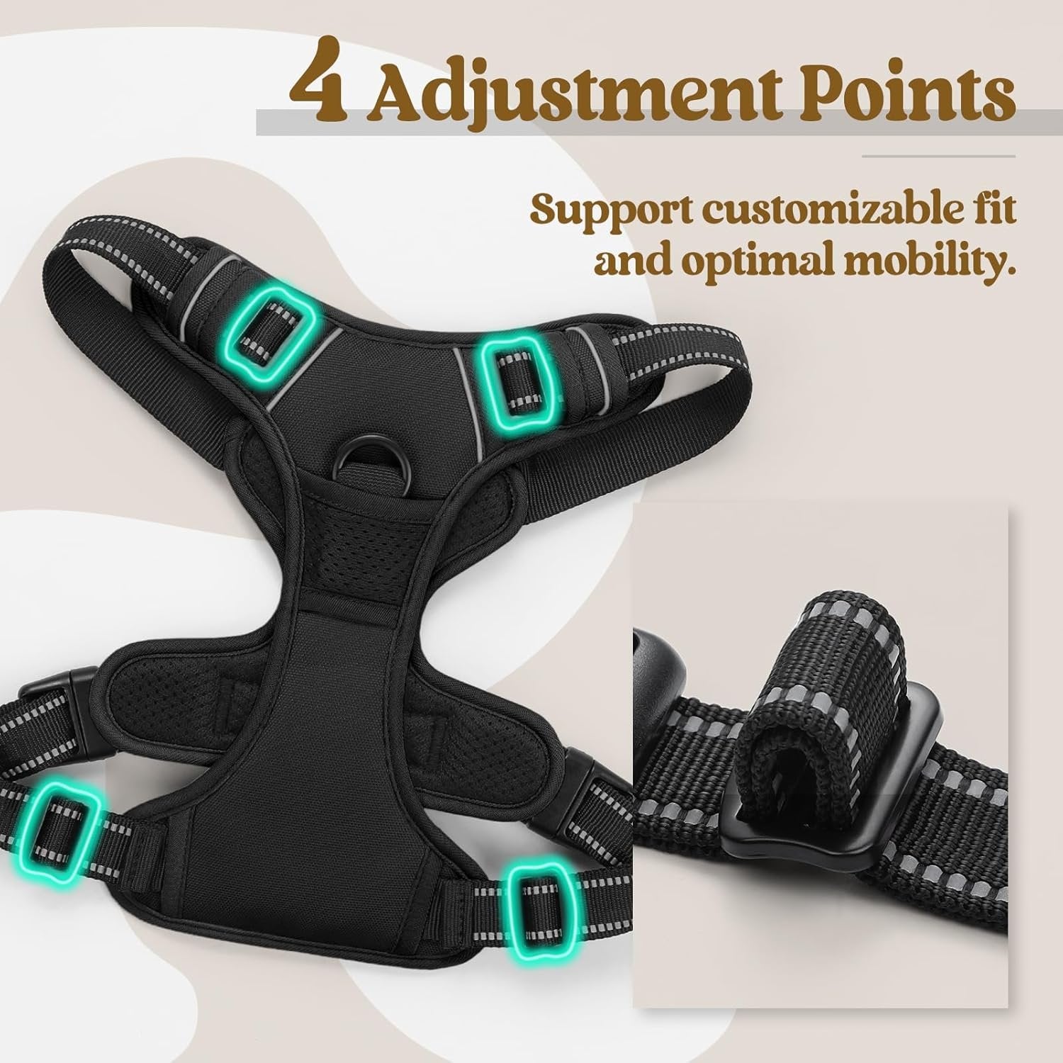 No-Pull Choke-Free Front Clip Dog Harness